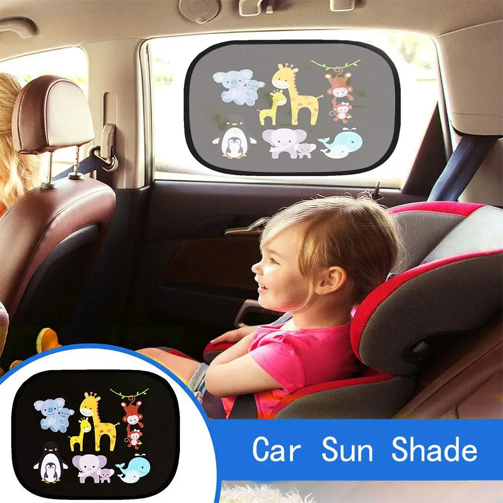 2 шт./компл. Солнцезащитная бленда для бокового окна автомобиля мультфильм рисунком Авто козырек от Солнца протектор зеркало заднего вида автомобиля крышка