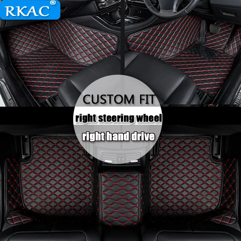 For right hand drive Custom car floor mats for Cadillac all models SRX CTS Escalade ATS CT6 XT5 ATSL XTS SLS accessories | Автомобили и
