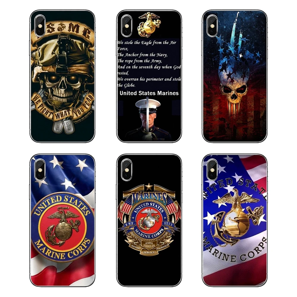 Eagle US USMC Marines Veteran Marine Corps для Nokia 2 3 5 6 8 9 230 3310 1 7 Plus прозрачные мягкие чехлы |