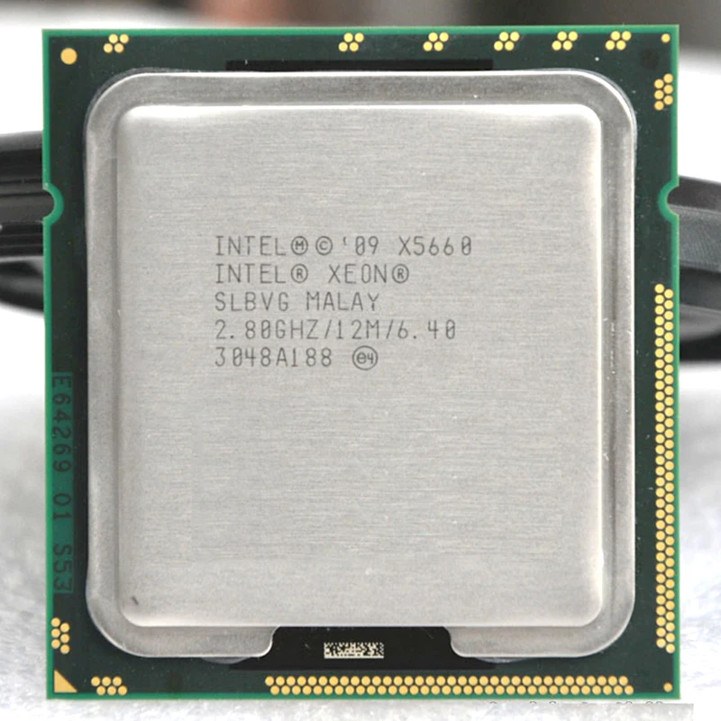 Процессор INTEL xeon X5660 INTEL X5660 cpu 2,8 GHz/LGA1 366 SCOKET 1366 серверный процессор P гарантия 1 год