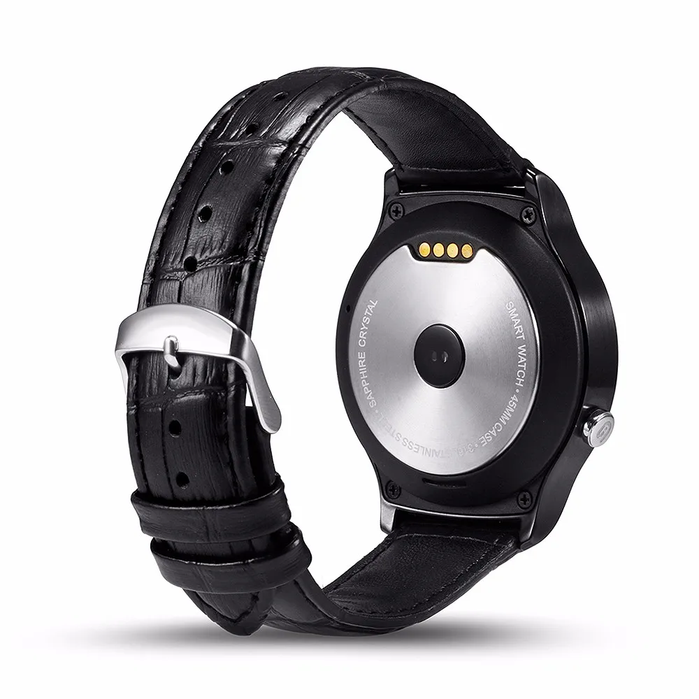 Смарт часы GW01 MTK2502 Bluetooth 4 0 водостойкие IP53 пульсометр для IOS Android круглый экран IPS