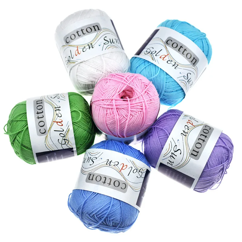 

New 6pcs/lot Yarn Knitting Ball 100% Cotton Warm DIY Baby Yarn for Knitting Yarn Weave Thread For Women Mom Gift