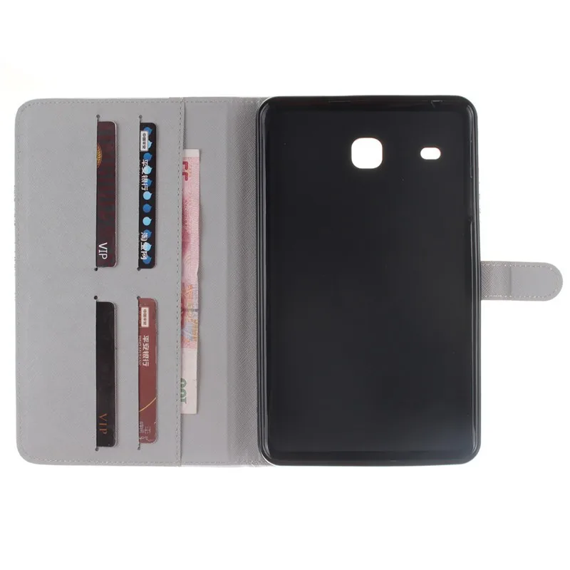 2 Leaves PU Leather Stand Case For Samsung Galaxy Tab E 8.0 Case T377 T375 T377V SM-T377V Case Protector Tablet Wallet Cover Bag (60)