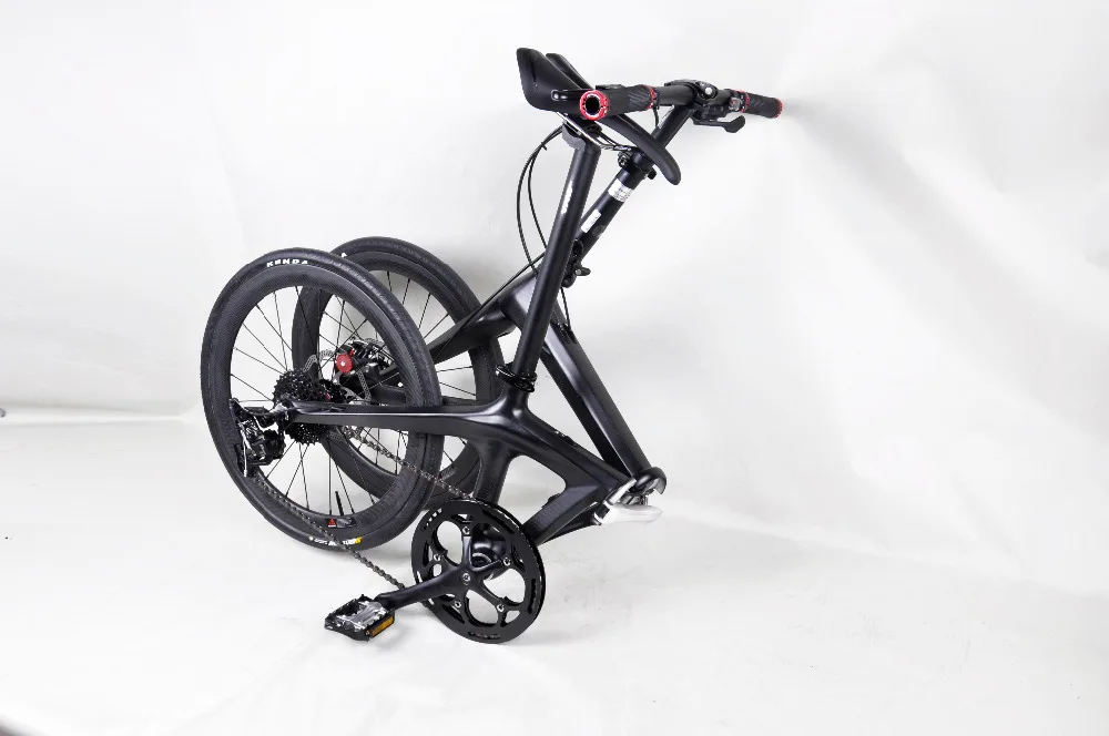 Китайский Топ Качество Бренд 20 дюймов углеродная Складная велосипедная Рама dengfu велосипедная Рама складной велосипед 3 к матовый BSA Быстрая