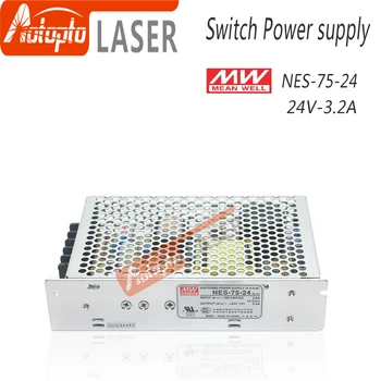 Taiwan Meanwell Switching Power Supply NES-75-24 5V 12V 15V 24V 48V for Laser Controller Single output DC Power Supply switching power supply single output s series 320w 7 5v for the electronic field made in china factory direct sale s 320 7 5v