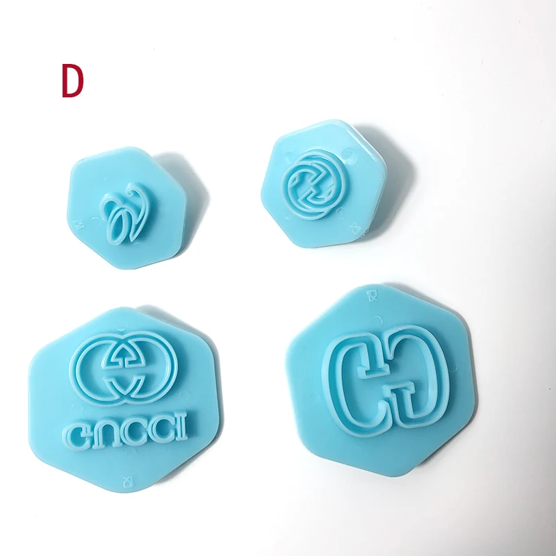 Multiple Types Famous Logo Shape Cookie Cutter Mould Set DIY Fondant Dessert Molds Bread Embosser Mould 3D Cake Decorating Tools8