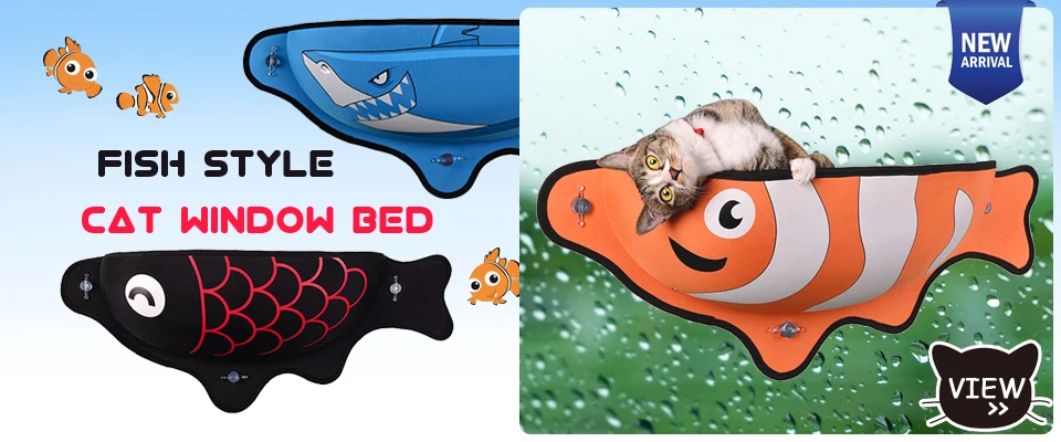 cat windows bed