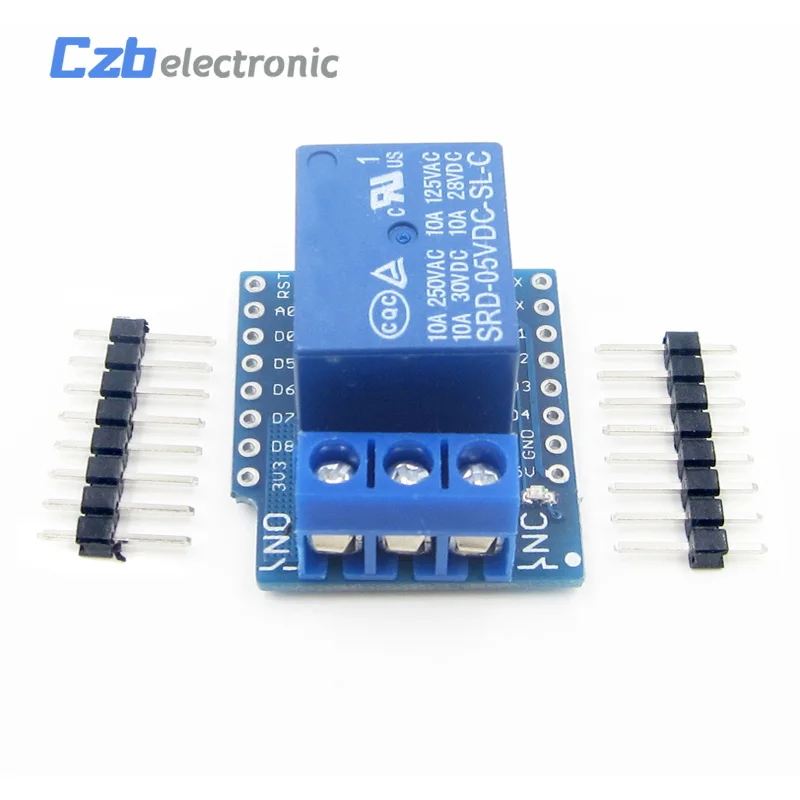 HX12A023 Free shipping ESP8266 1 channel Relay Shield V2 For WeMos D1 Mini ESP8266 Development Board Relay WiFi Module For Arduino (3)