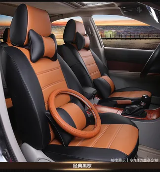 

auto car seat covers set pu leather for Ford Focus Mondeo Transit Custom Fiesta S-MAX Explorer maverick KUGA Escape caravan E150