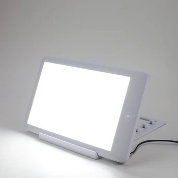 

10,000 lux therapy light UV free sleek led mood lamp cool white SAD lamp health care light therapy 3 modes brightness sunlight
