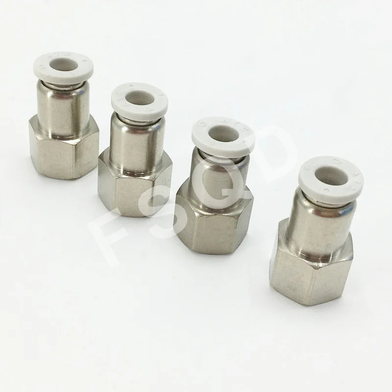 

PCF12-01 PCF12-02 PCF12-03 PCF12-04 Airtac connector Quick joint for internal screw thread pneumatic components PCF seriers