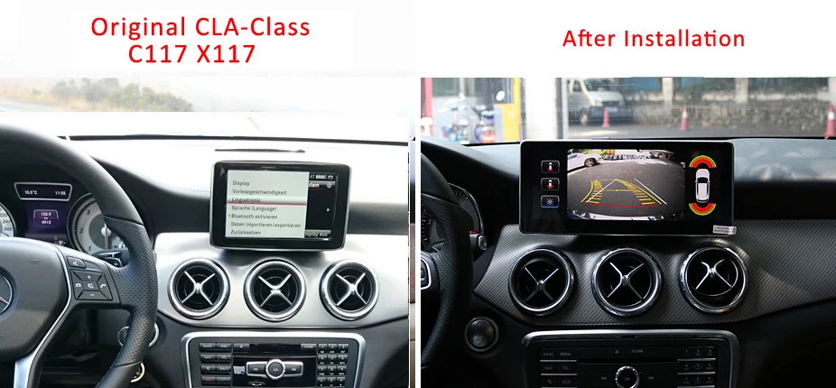 Cheap 4-Core 2+32G Car Android 10.25 inch Display for Mercedes Benz A CLA GLA 2013-2015 Command System Upgrade Head Up Screen 3