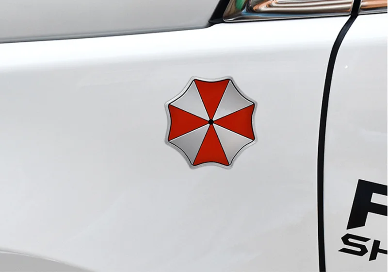 3D Aluminum Umbrella corporation car sticker for Mercedes Benz A180 A200 A260 W203 W210 W211 AMG W204 C E S CLS CLK CLA SLK Clas