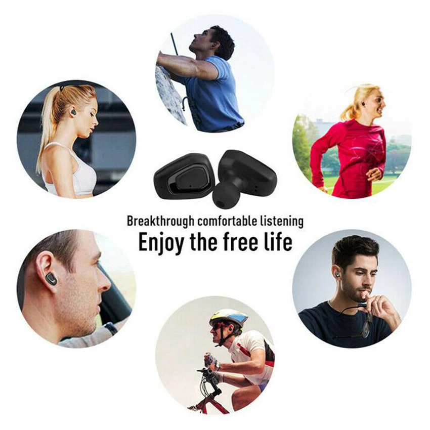 A7 Bluetooth наушники 5 0 вкладыши TWS с Беспроводная мини гарнитура стерео усиленными
