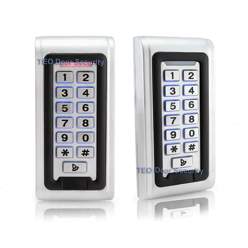 IP68 Waterproof Outdoor LED Keypad Metal Standalone Access Control Wiegand 26 Fast Operating Speed RF Door