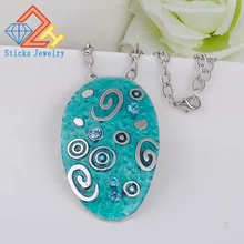 2015 enamel retro style alloy enamel pendant necklace antique silver plated free shipping 2015 enamel retro style alloy enamel pendant necklace antique silver plated free shipping