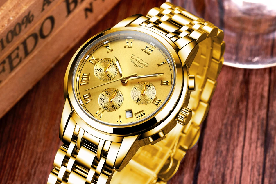Relogio Masculino LIGE часы мужские модные спортивные кварцевые часы мужские s часы лучший бренд класса люкс полностью стальные бизнес водонепроницаемые часы
