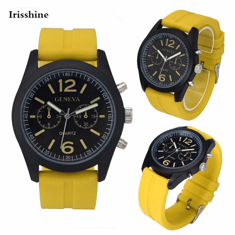 Irisshine i07 мужская пара Часы мужские и женские высококачественные модные унисекс кожаный ремешок аналоговые кварцевые наручные часы Vogue Часы