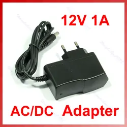 AC 100 V-240 V для DC 12 V 1A Plugtop Питание адаптер Зарядное устройство с ЕС Разъем 1000mA высокое качество C26