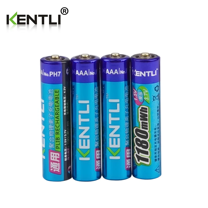 Baterias Kentli Baterias Recarregáveis 1180mwh Aaa Bateria Recarregável Usb Baterias Recarregáveis para Carro de Brinquedo - Image 5