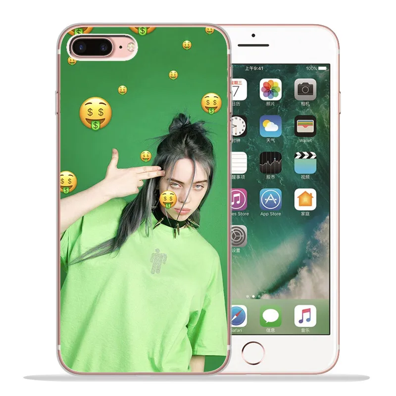 Роскошный чехол Billie eilish для iPhone X, XR, XS, Max, 5, 5S, SE, 6, 6 S, 7, 8 Plus, чехол для телефона, Funda, Coque, Etui, capa, shell capinha - Цвет: 1806