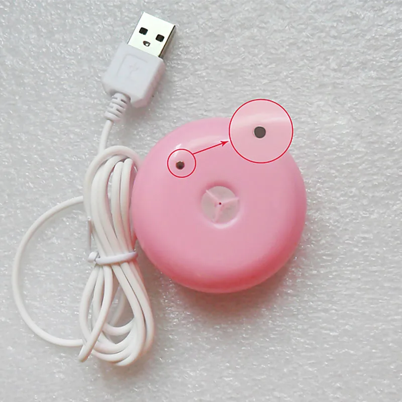 Mini USB Air Humidifier Donuts Purifier Aroma Diffuser Steam For Office Home