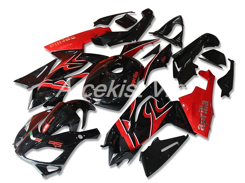 4 подарки инъекций ABS обтекатель комплект подходит для Aprilia RS125 125 2006 2007 08 09 10 2011 RS4 набор на заказ; цвет красный, черный