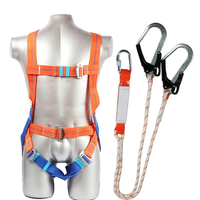 Safety Harness Five point Type Systemic Safety belt with Double hook ...