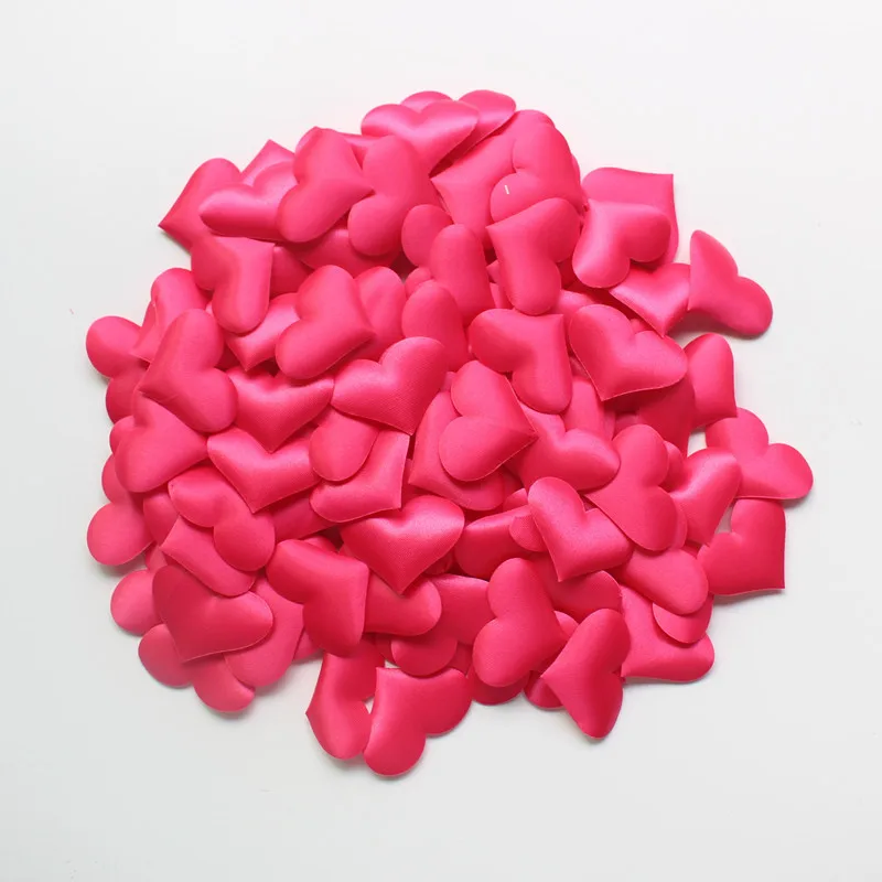 100pcs Fabric Heart DIY Wedding Party Confetti Table Decoration Birthday Party Decorative Supplies High Quality PT40 (3)