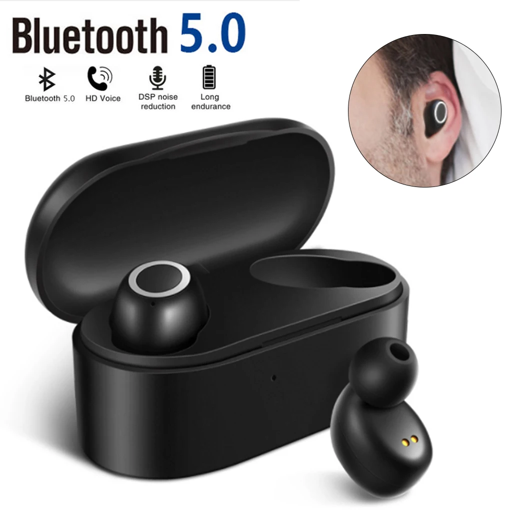 

Wireless Bluetooth Earphone TWS D015 Dynamic Earbud Handsfree Headset For iPhone Sumsung Huawei Xiaomi With Charging Box Mic