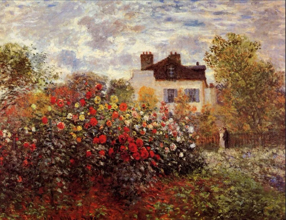 Высокое качество картина маслом холст репродукции сад Monet в Argenteuil солнце (1873) от