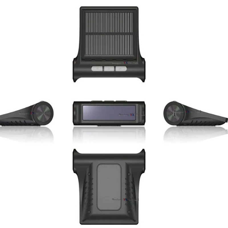 KOORINWOO умный автомобильный TPMS система контроля давления в шинах Солнечная зарядка цифровой ЖК-дисплей Автоматическая охранная сигнализация s