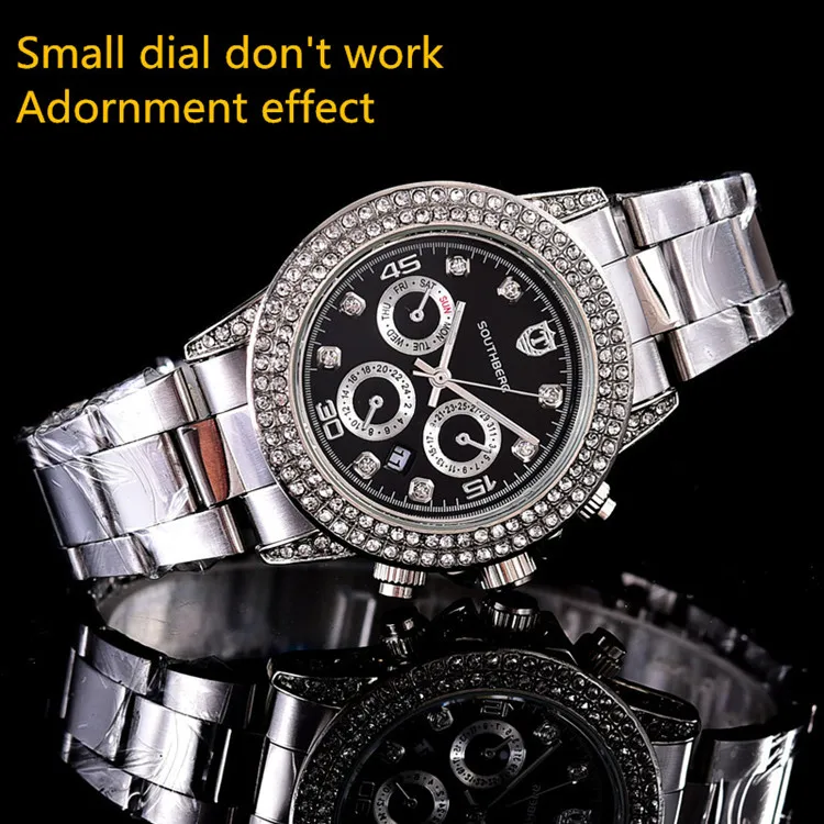 Роскошные Брендовые женские часы, квадратные полностью бриллиантовые золотые часы, стразы, женские швейцарские Дизайнерские наручные часы, часы-браслет - Цвет: Серебристый