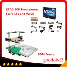 KTAG К-TAG ECU Программируя Инструмент KTAG Мастер ЭКЮ Программист Чип 6 Языков + BDM КАДР Полный Адаптер Для FGTECH BDM100 Kess