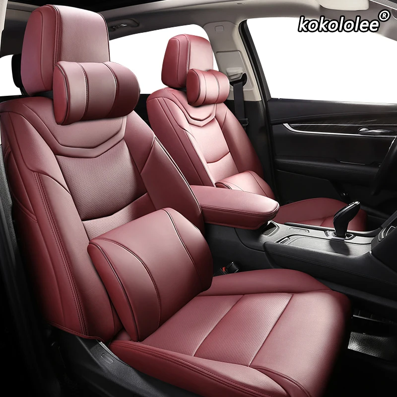Кожаные чехлы на сиденья автомобиля kokololee под заказ для SKODA Yeti KODIAQ Octavia Superb Fabia Rapid