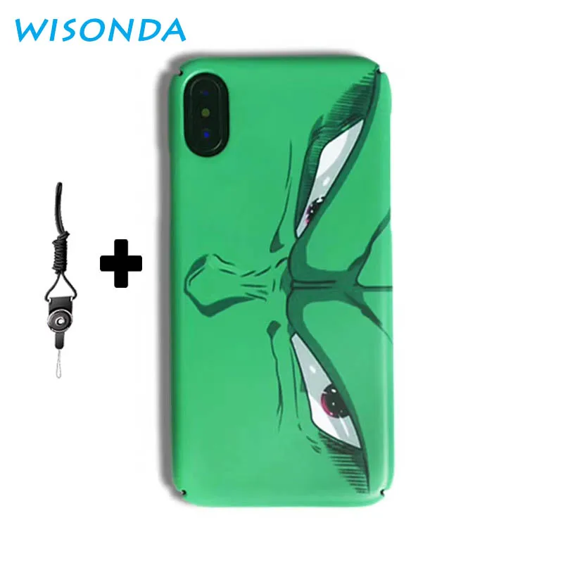 WISONDA матовая Мультфильм телефона Чехлы для iphone 6 S 7 plus 8 х Роскошные высококлассные