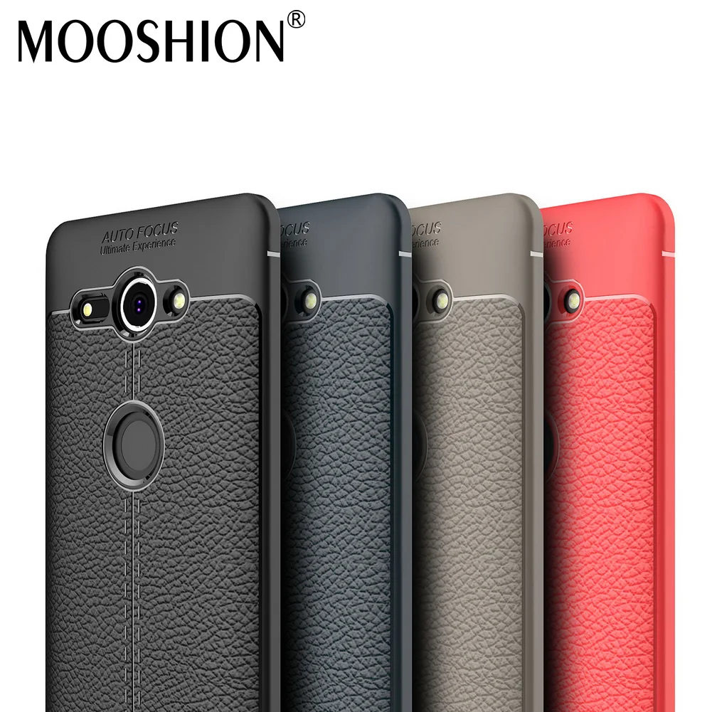 

MOOSHION cover For Sony Xperia XZ2 Compact case Full Protective Slim Soft silicone Anti-Knock Fiber for Sony xz2 Compact cases