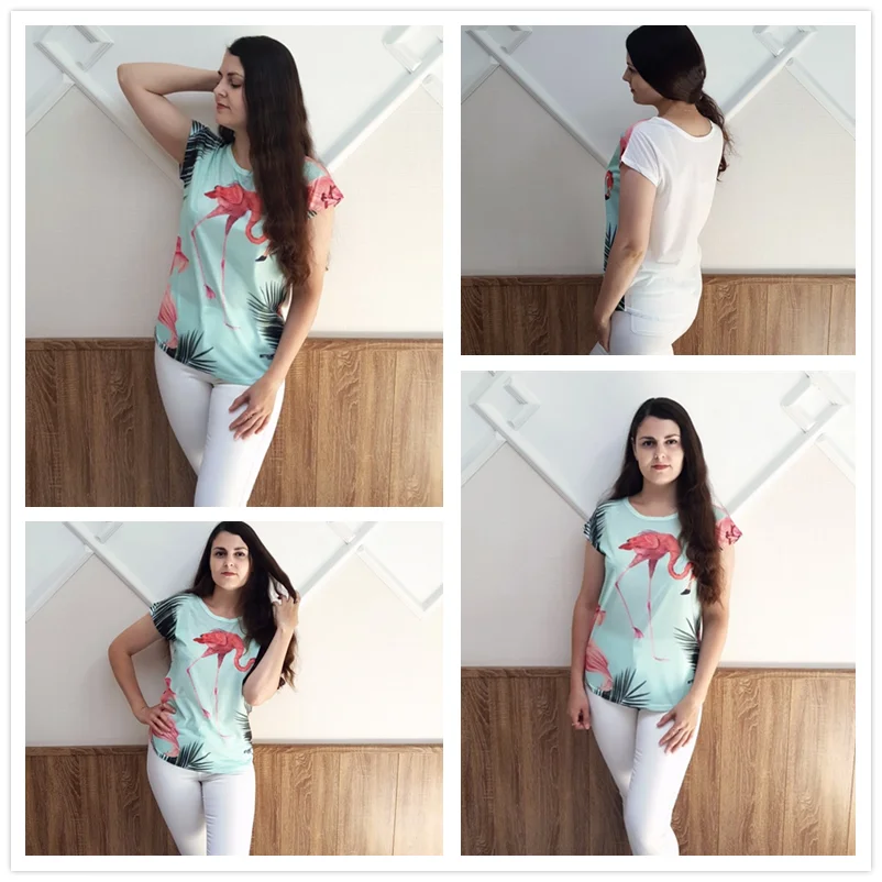Floral Print Flamingos T-shirts Women Summer Kawaii Thin Style Short Sleeve Tee Top Harajuku Unicorn T Shirts Female Sexy Girl Floral Print Flamingos T-shirts Women Summer Kawaii Thin Style Short Sleeve Tee Top Harajuku Unicorn T Shirts Female Sexy Girl