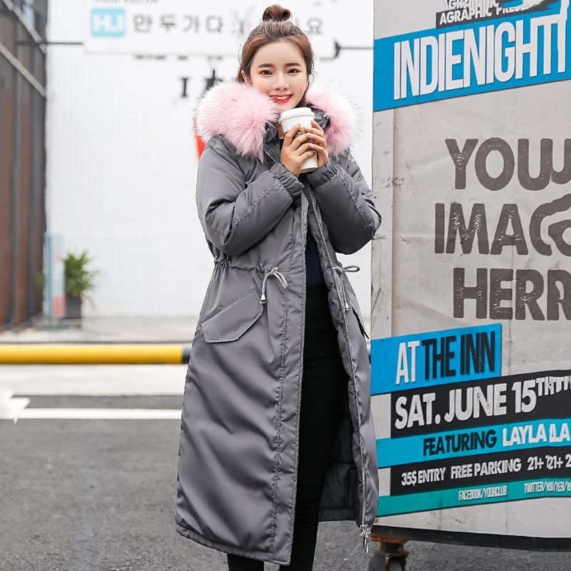 New Arrival Fashion Womens Winter Jacket 2018 High Quality Ladies Coat Long Parka Hooded With Fur Warm Outwear Parkas Womens
