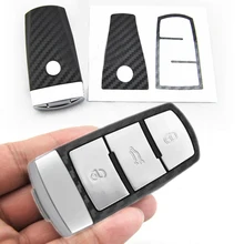 Красочное углеродное волокно или скраб наклейка на ключ от автомобиля чехол для Volkswagen VW CC 2010- ключ Защитная Наклейка Автомобильные аксессуары