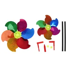 1 шт., ветряной Спиннер, двойная ветряная мельница, блестящий блеск, блестки, ветряные мельницы, детские игрушки, вечерние садовые украшения, детские подарки