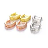 2022 Double rangée cristal boucles d'oreilles cuivre zircone Earwire bijoux bricolage boucle d'oreille résultats boucles d'oreilles fermoirs crochets accessoires ► Photo 3/6