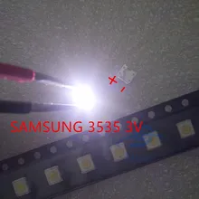 Для SAMSUNG светодиодный Светодиодный 100 шт подсветка ТВ Приложение светодиодный подсветка 1 Вт 3 в 3537 3535 холодный белый Светодиодный ЖК-Телевизор подсветка ТВ Приложение