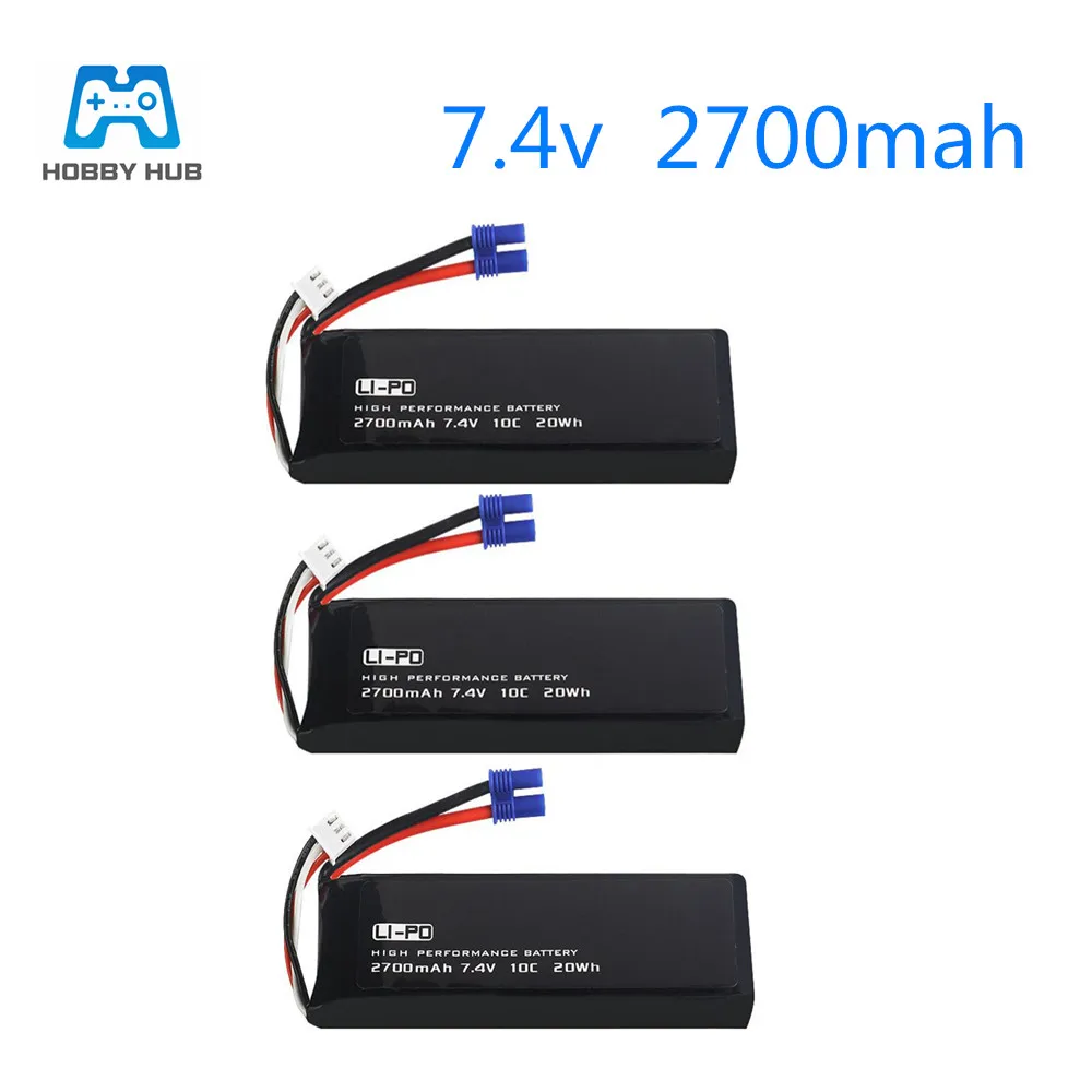 Original for Hubsan H501S H501C H501W X4 7.4V 2700 mAh 2S lipo battery 20wh 10C battery For RC Quadcopter Drone Parts battery