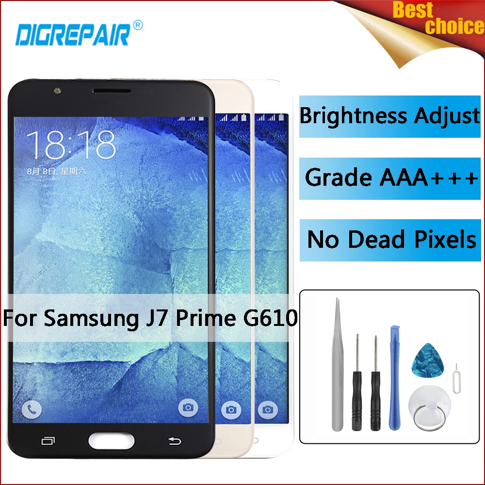 

5.5" g610 lcd For Samsung Galaxy J7 Prime LCD G610 G610F G610M LCD Display Touch Screen Digitizer Assembly Replace g610f display