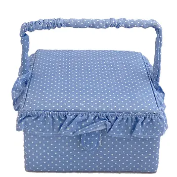 

Sewing painting the color blue with topos whites 11.5x21x21 cm