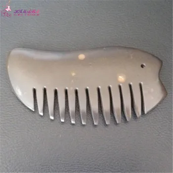 

HIMABM 1 Pcs bian stone head massager comb health care Guasha comb traditional medicine stones skin slimming beauty health tools