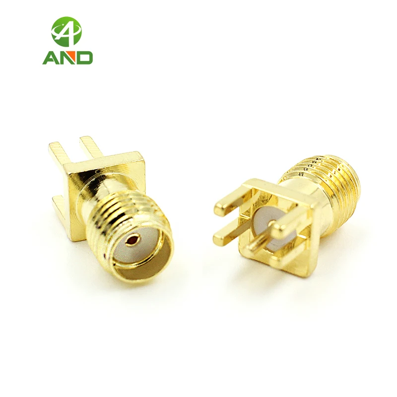 Разъем SMA с гнездом подходит для крепления на печатной плате 10 шт.|connector sma|connector for
