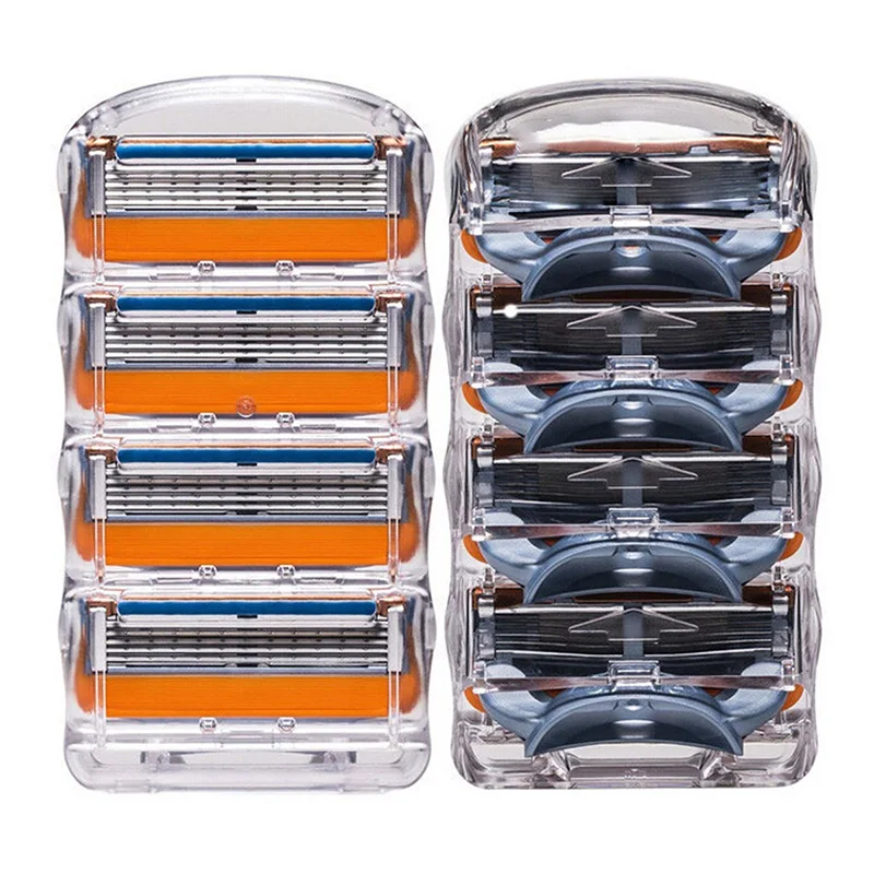 High Quality 8Pcs Men Standard for RU Euro US Blade Fusione Power 5 GFLV shaving razor