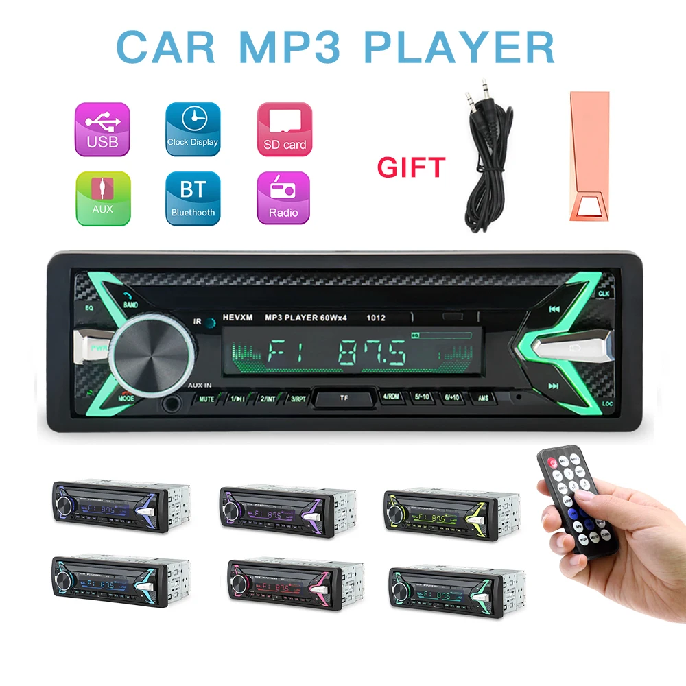 

Автомагнитола 1 Din, USB, bluetooth, FM, Aux, SD, MP3